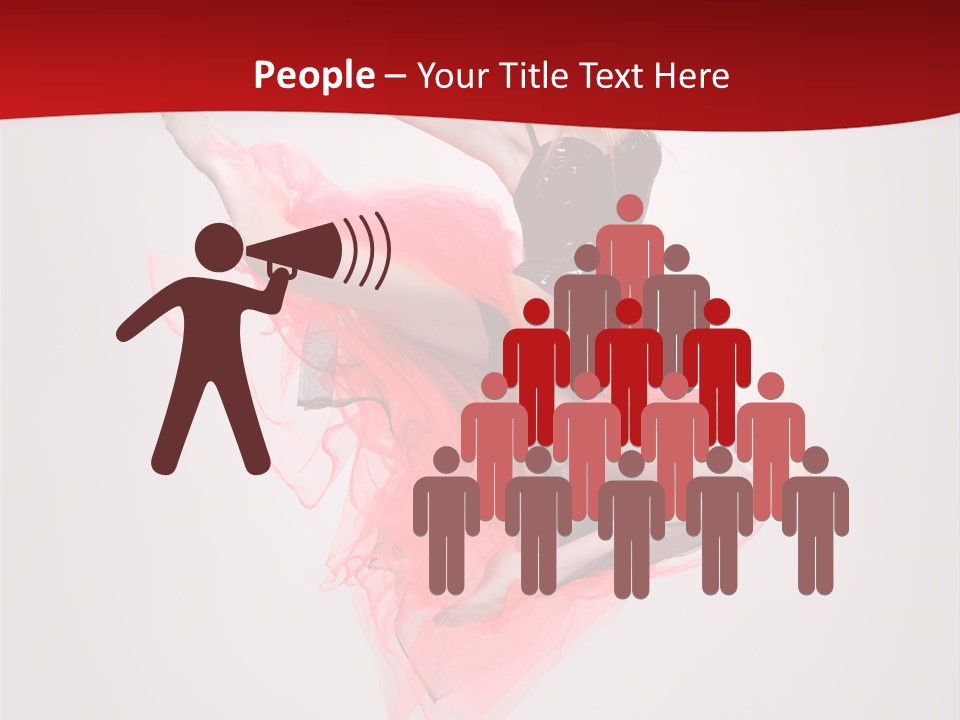 Woman Posing Ballerina PowerPoint Template