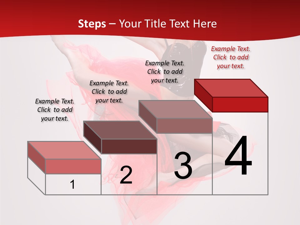 Woman Posing Ballerina PowerPoint Template