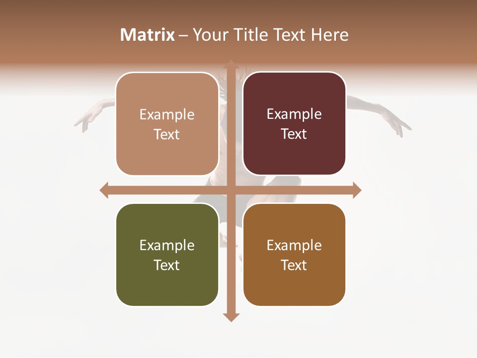 Posing Sport Dancer PowerPoint Template