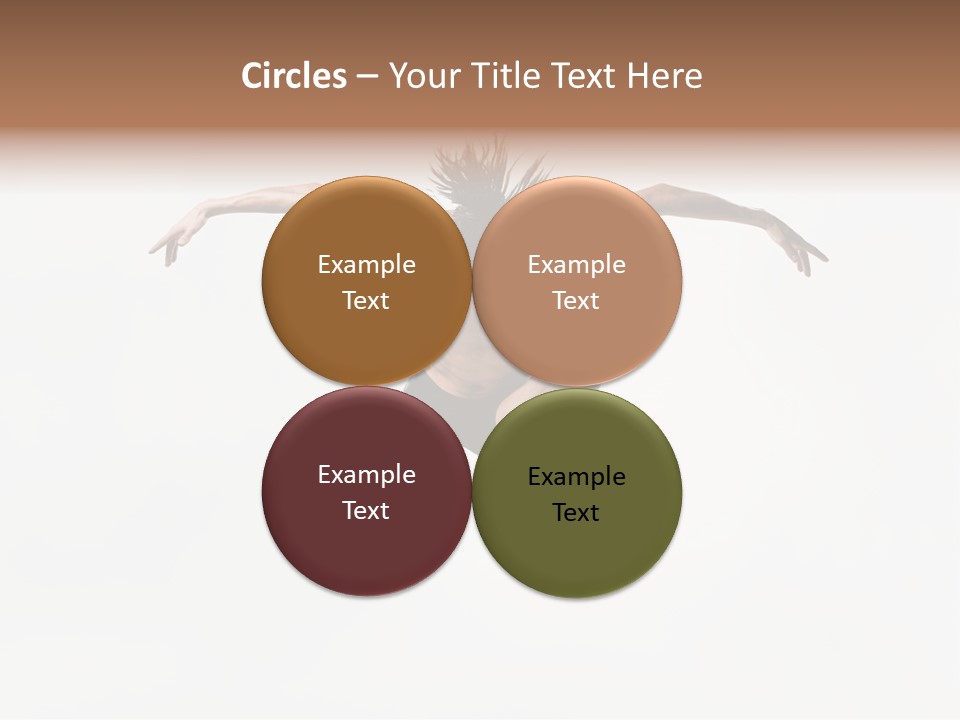 Posing Sport Dancer PowerPoint Template