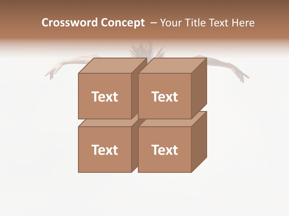 Posing Sport Dancer PowerPoint Template