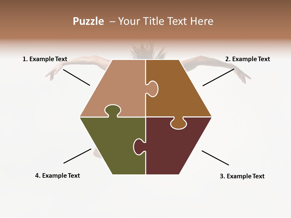 Posing Sport Dancer PowerPoint Template