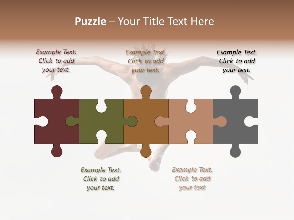 Posing Sport Dancer PowerPoint Template