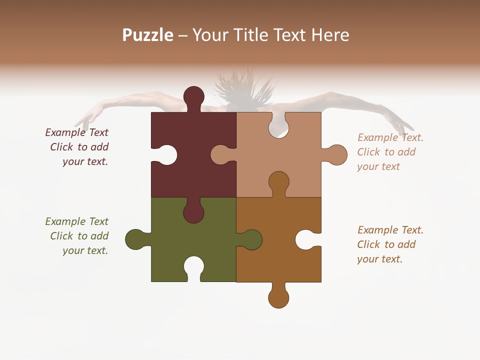 Posing Sport Dancer PowerPoint Template