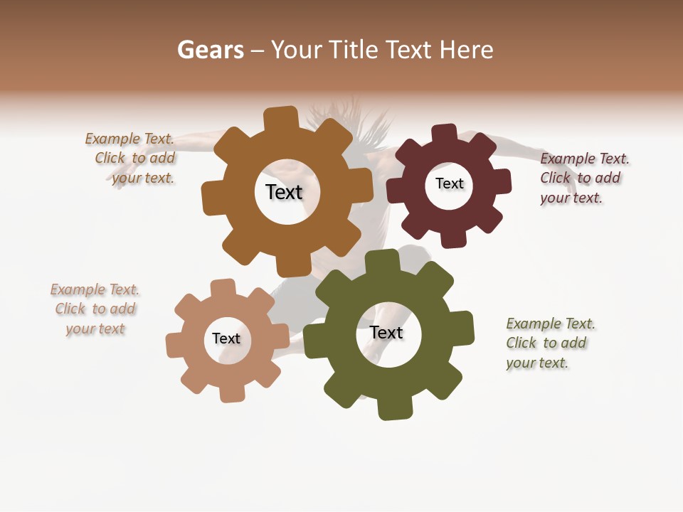 Posing Sport Dancer PowerPoint Template