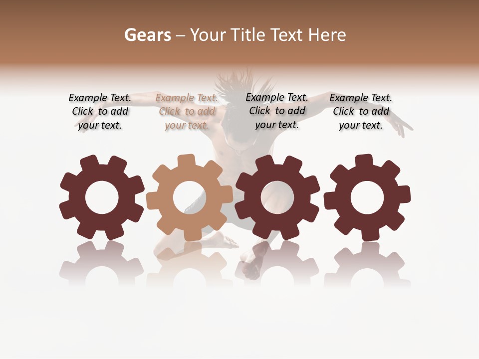 Posing Sport Dancer PowerPoint Template