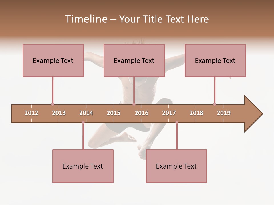 Posing Sport Dancer PowerPoint Template