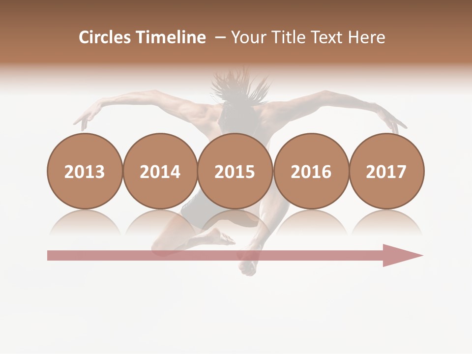 Posing Sport Dancer PowerPoint Template