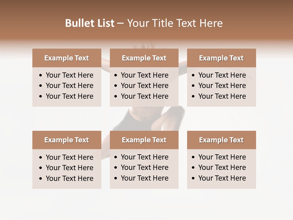 Posing Sport Dancer PowerPoint Template