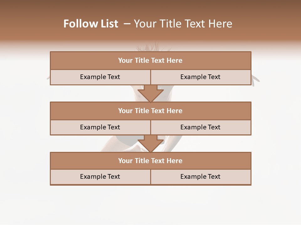 Posing Sport Dancer PowerPoint Template