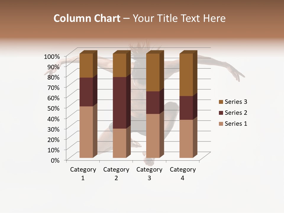 Posing Sport Dancer PowerPoint Template