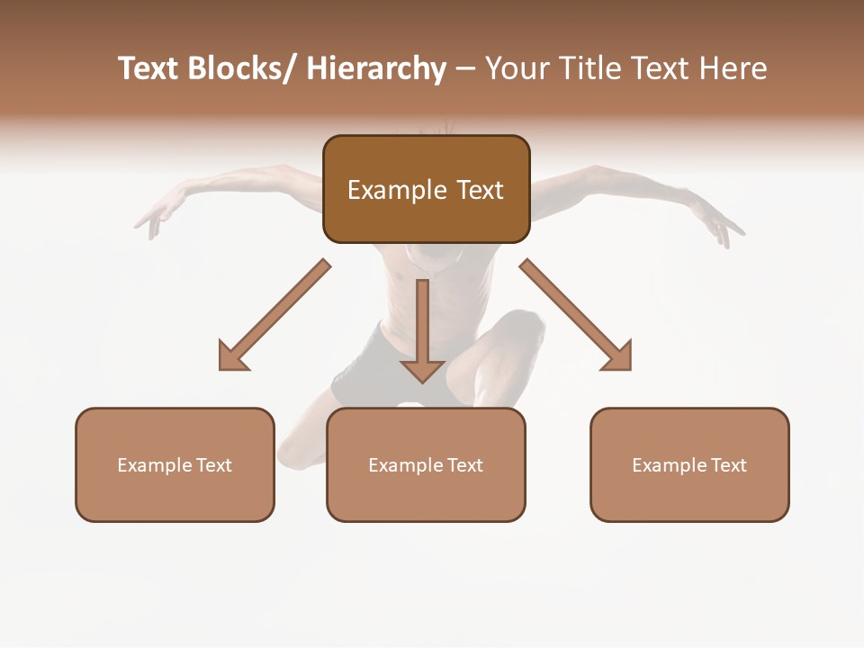 Posing Sport Dancer PowerPoint Template