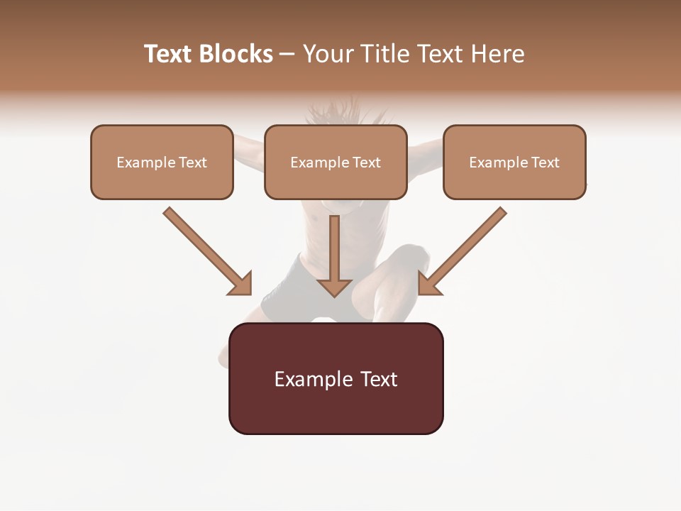 Posing Sport Dancer PowerPoint Template