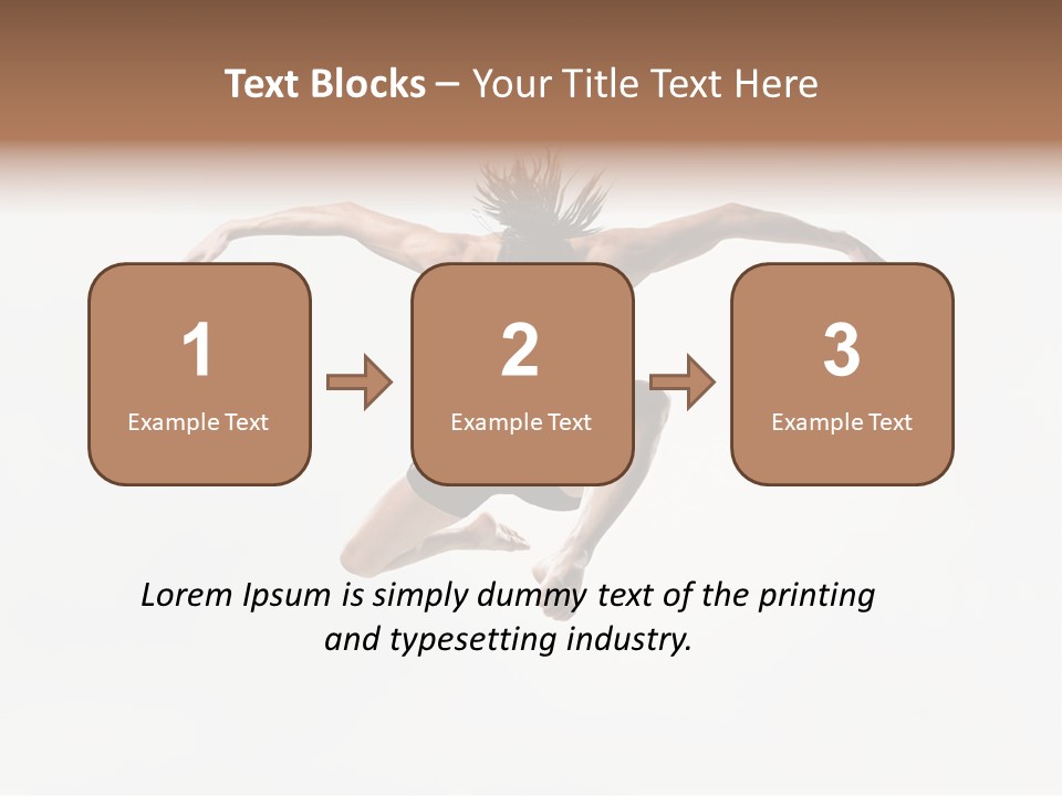 Posing Sport Dancer PowerPoint Template