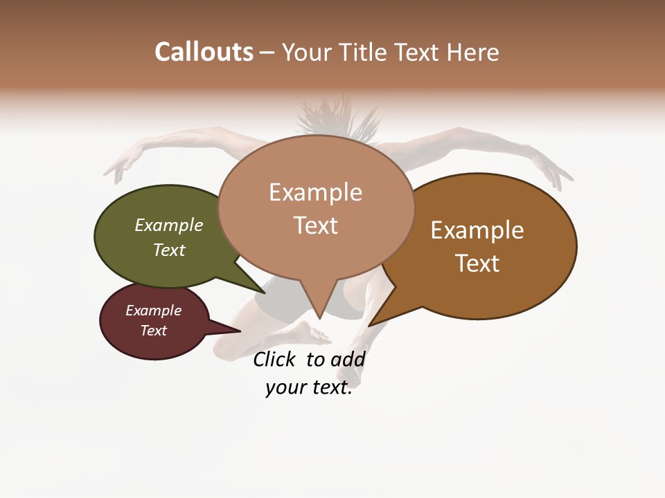 Posing Sport Dancer PowerPoint Template