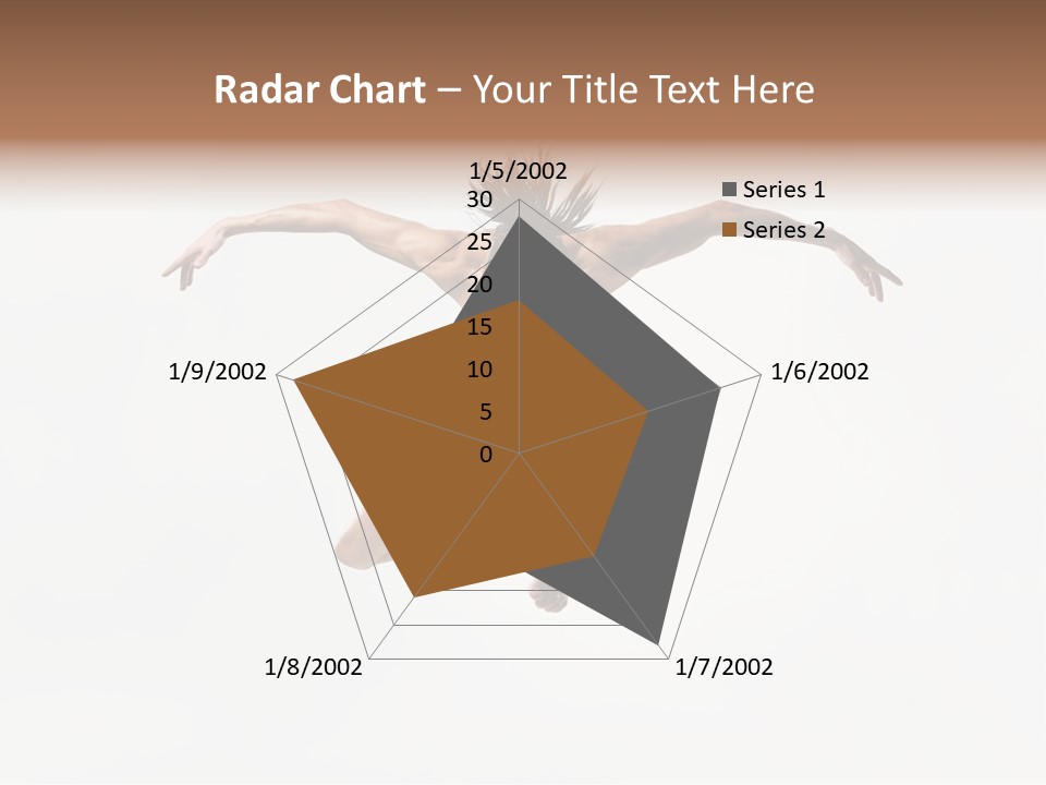 Posing Sport Dancer PowerPoint Template