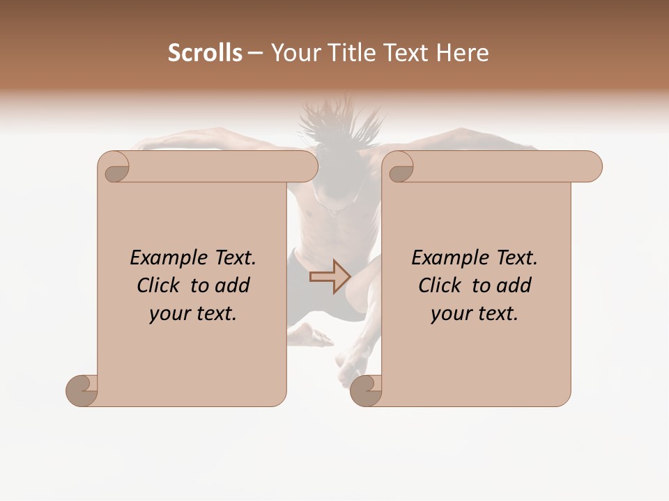 Posing Sport Dancer PowerPoint Template