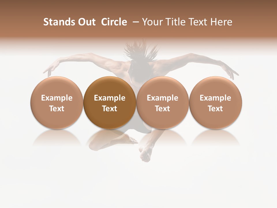 Posing Sport Dancer PowerPoint Template