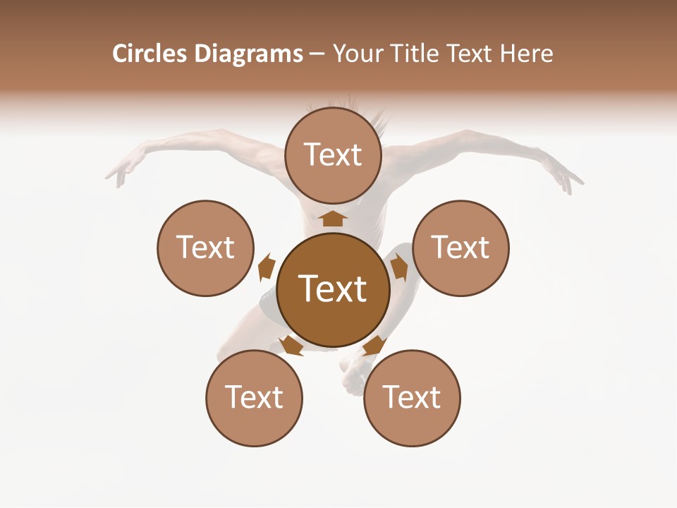 Posing Sport Dancer PowerPoint Template