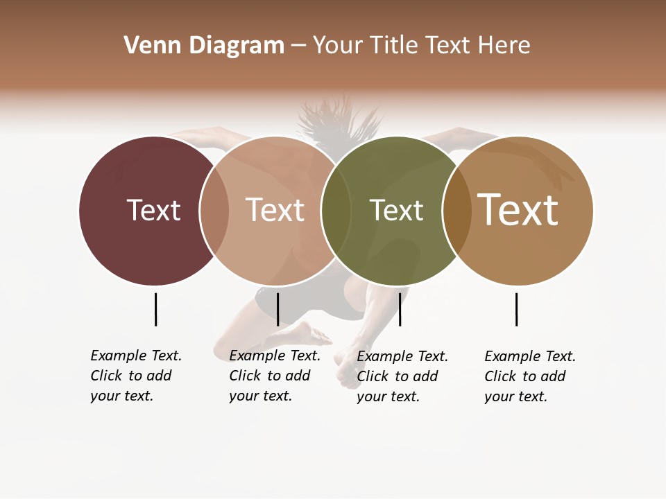 Posing Sport Dancer PowerPoint Template