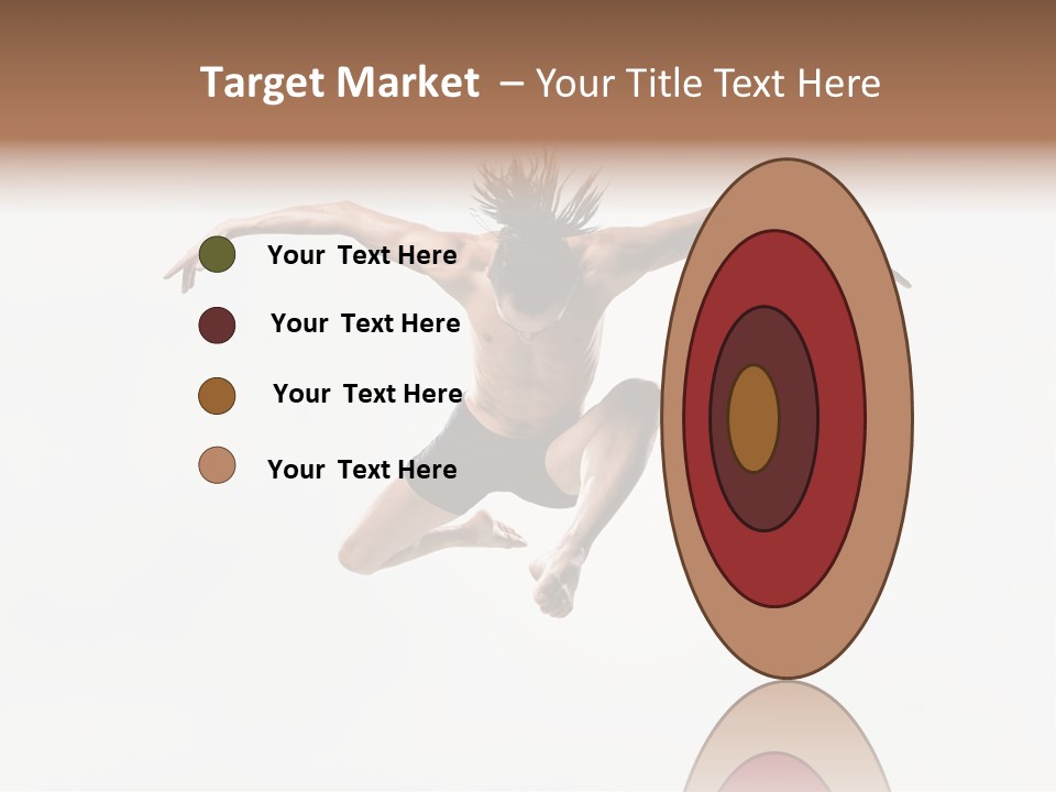 Posing Sport Dancer PowerPoint Template