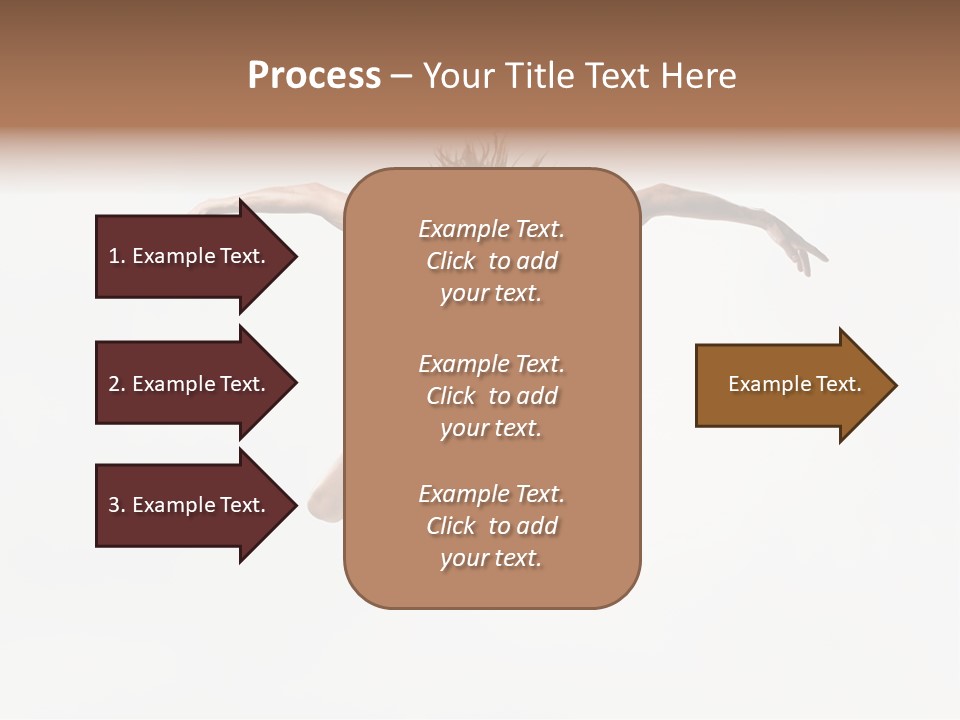 Posing Sport Dancer PowerPoint Template