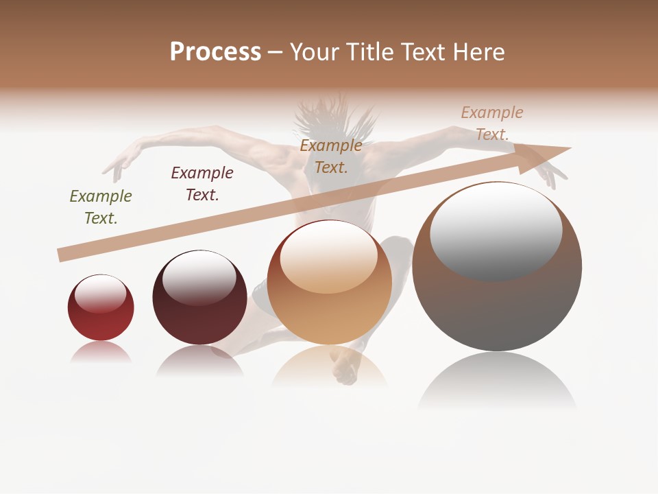 Posing Sport Dancer PowerPoint Template