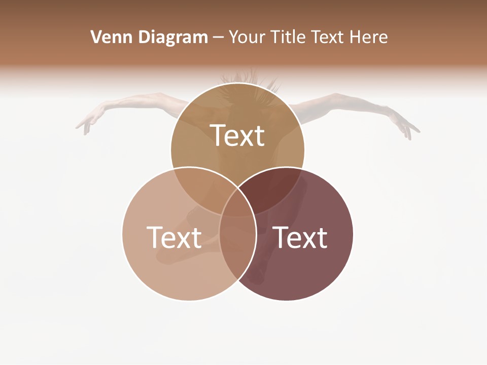 Posing Sport Dancer PowerPoint Template