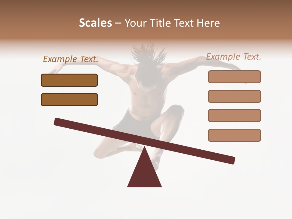 Posing Sport Dancer PowerPoint Template