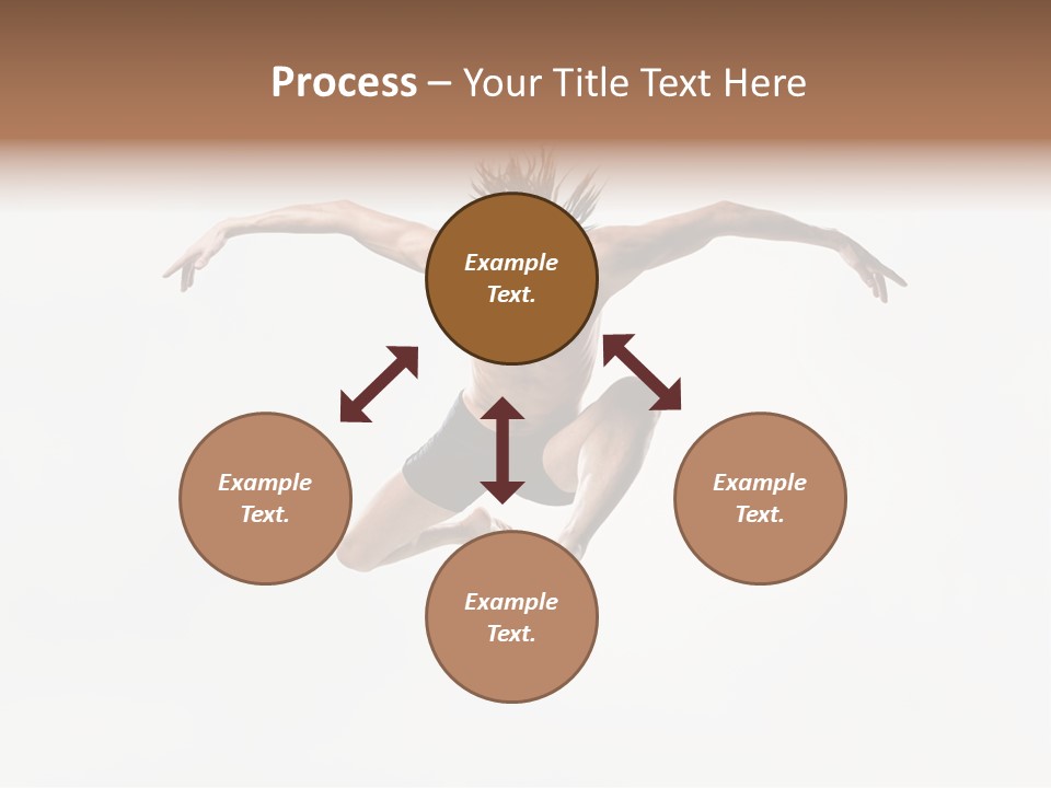 Posing Sport Dancer PowerPoint Template