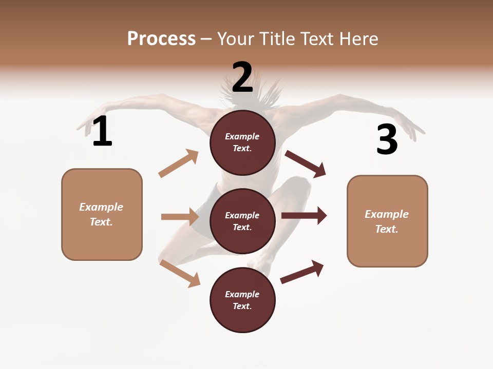 Posing Sport Dancer PowerPoint Template