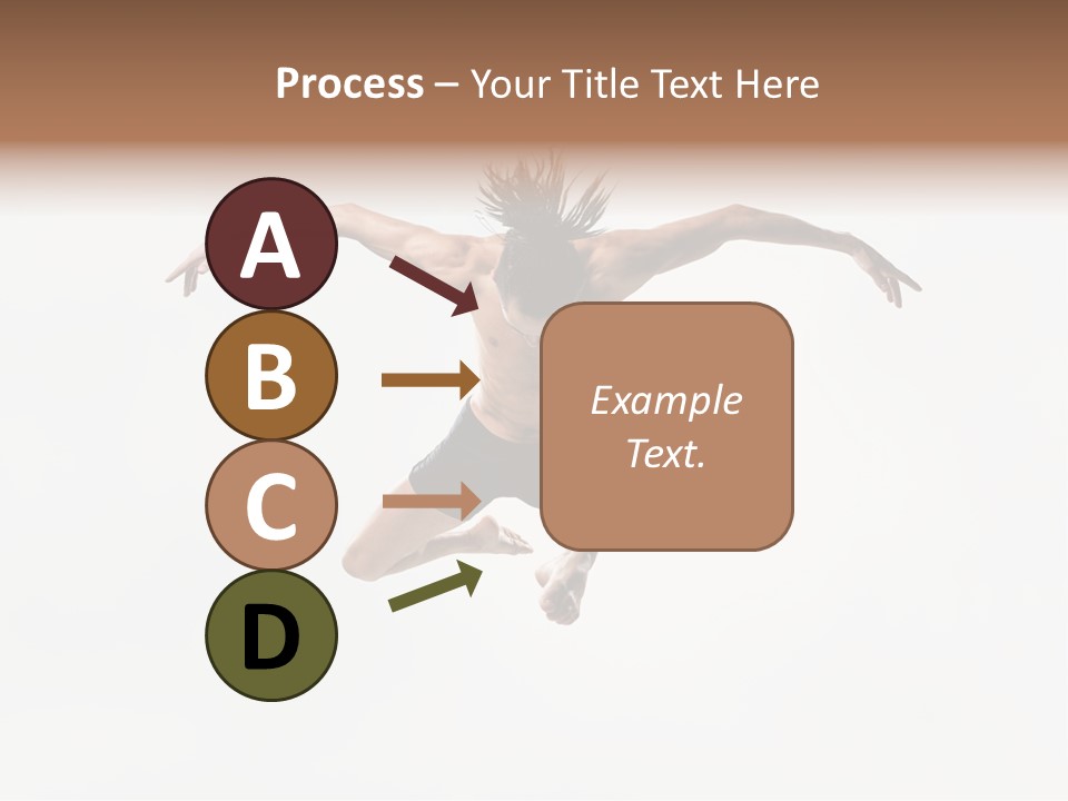 Posing Sport Dancer PowerPoint Template