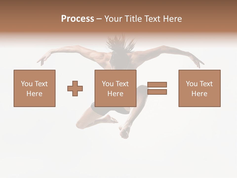 Posing Sport Dancer PowerPoint Template