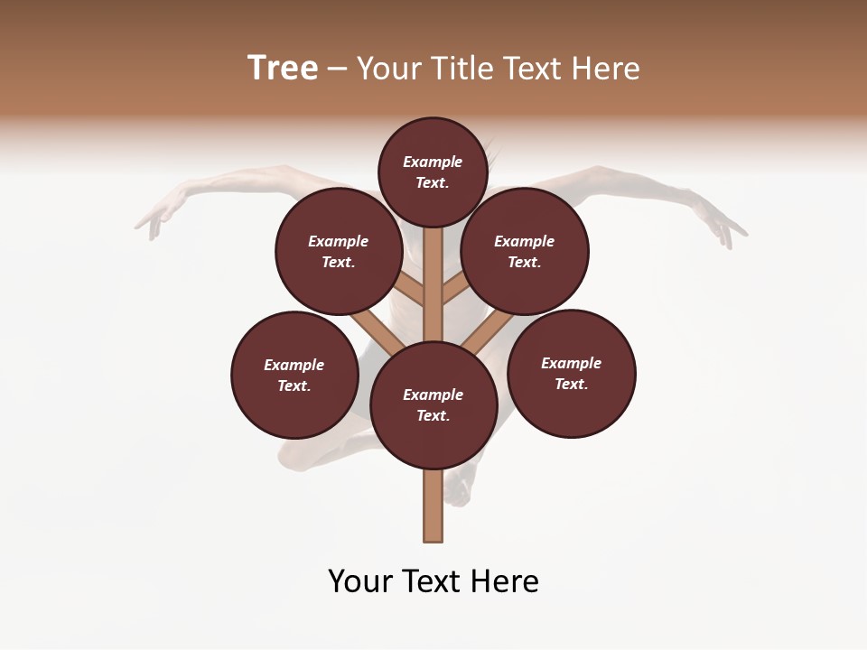 Posing Sport Dancer PowerPoint Template