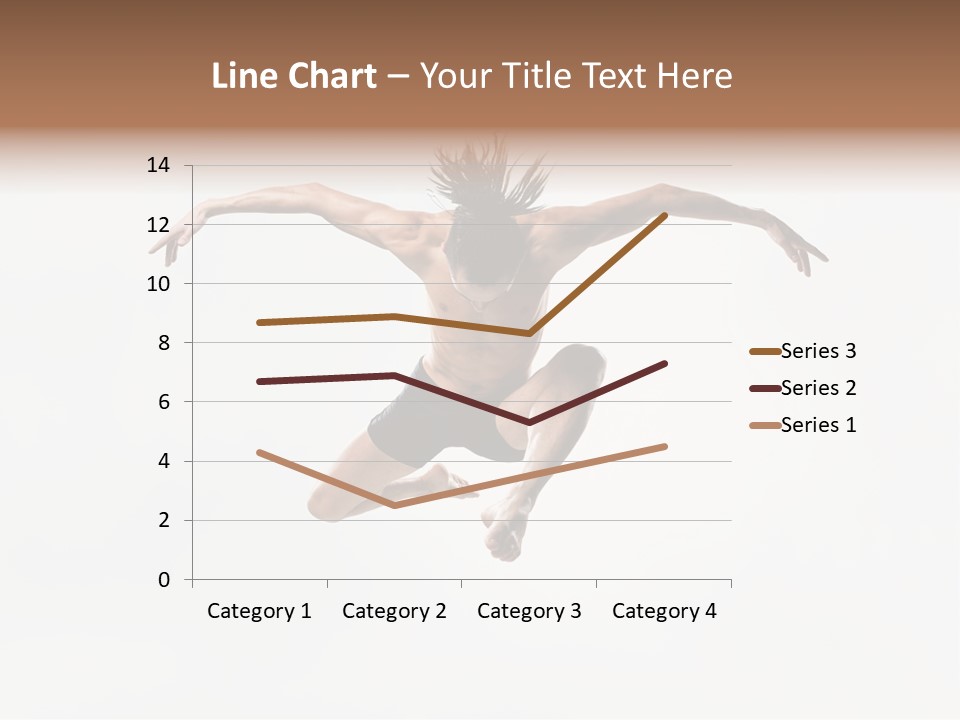 Posing Sport Dancer PowerPoint Template