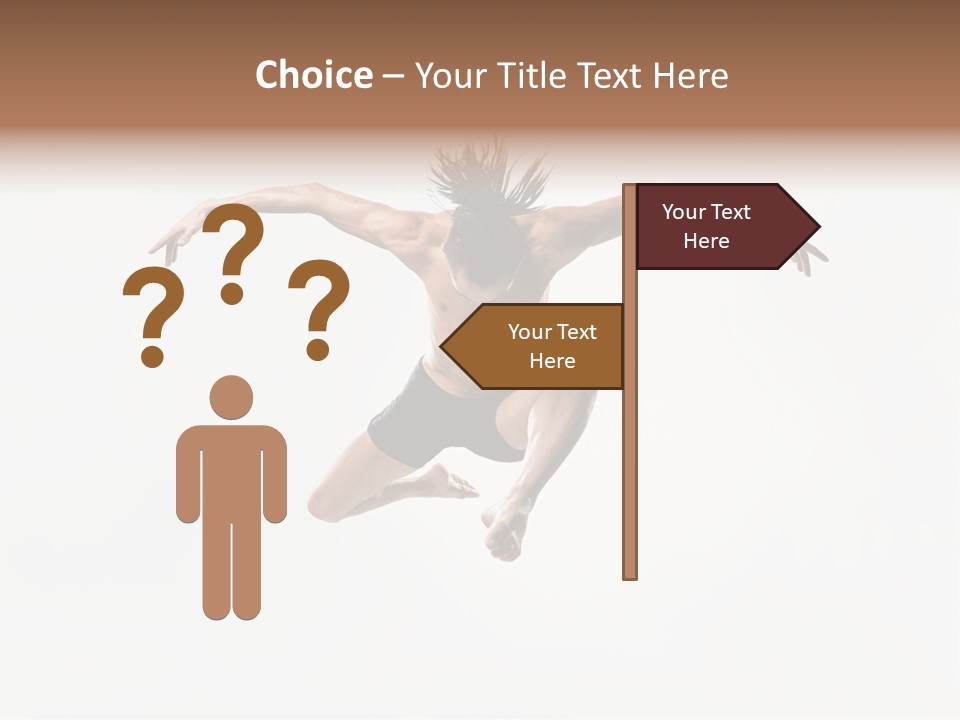 Posing Sport Dancer PowerPoint Template