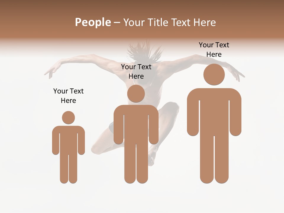 Posing Sport Dancer PowerPoint Template