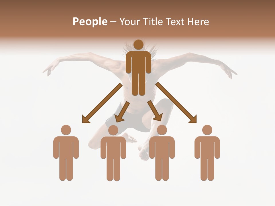 Posing Sport Dancer PowerPoint Template