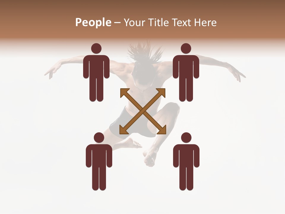 Posing Sport Dancer PowerPoint Template