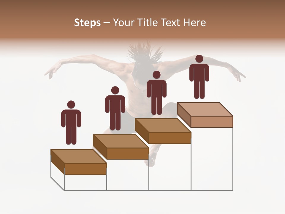 Posing Sport Dancer PowerPoint Template