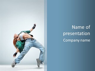 Pose Gymnastic Acrobat PowerPoint Template