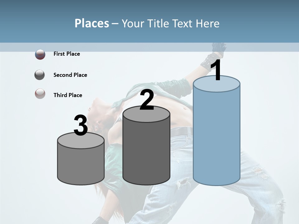 Pose Gymnastic Acrobat PowerPoint Template