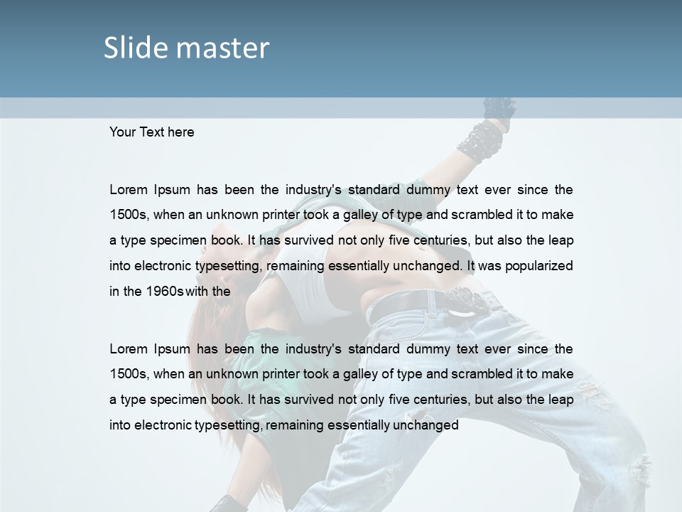 Pose Gymnastic Acrobat PowerPoint Template