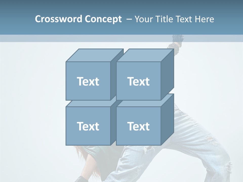 Pose Gymnastic Acrobat PowerPoint Template