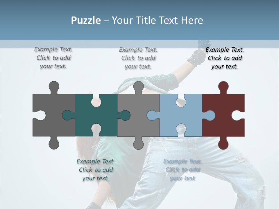 Pose Gymnastic Acrobat PowerPoint Template