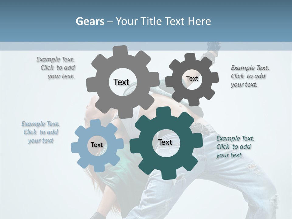 Pose Gymnastic Acrobat PowerPoint Template