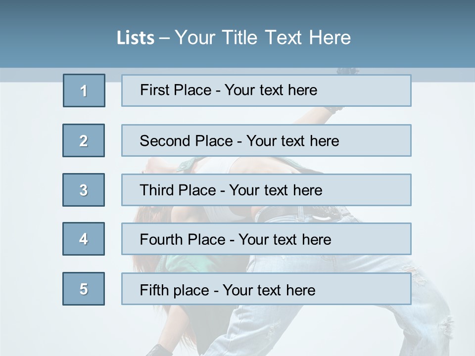 Pose Gymnastic Acrobat PowerPoint Template