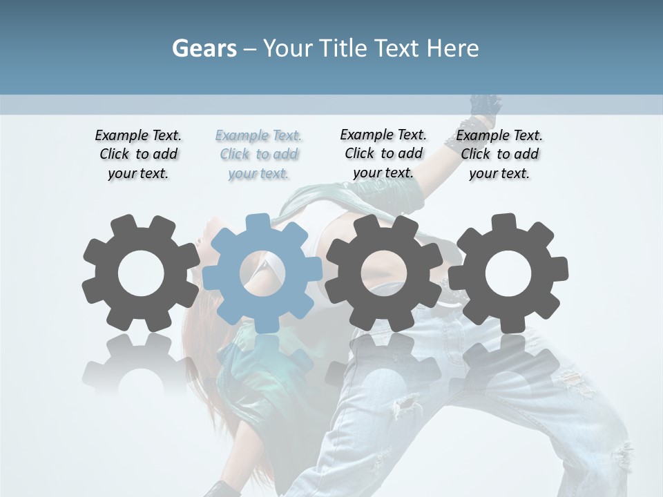 Pose Gymnastic Acrobat PowerPoint Template