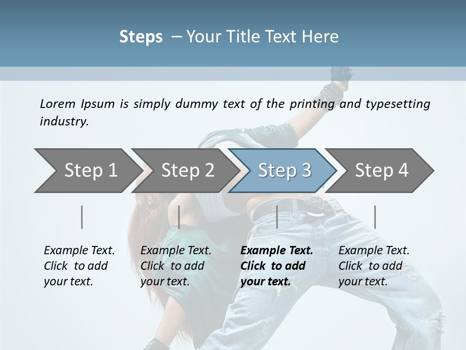 Pose Gymnastic Acrobat PowerPoint Template