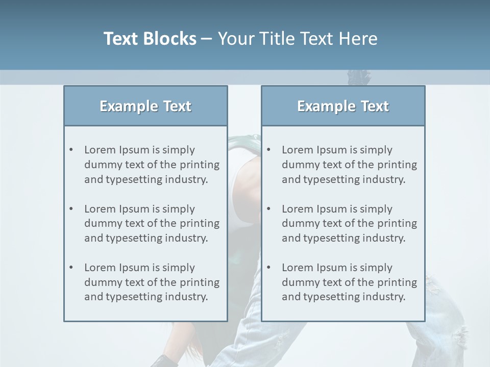 Pose Gymnastic Acrobat PowerPoint Template